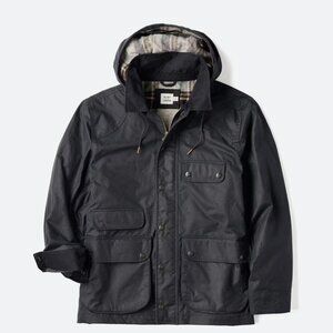 Flint and Tinder Flannel-Lined Waxed Hudson Jacket - Navy Men's XL NWOT